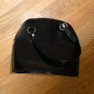 Small Black Vinyl Purse